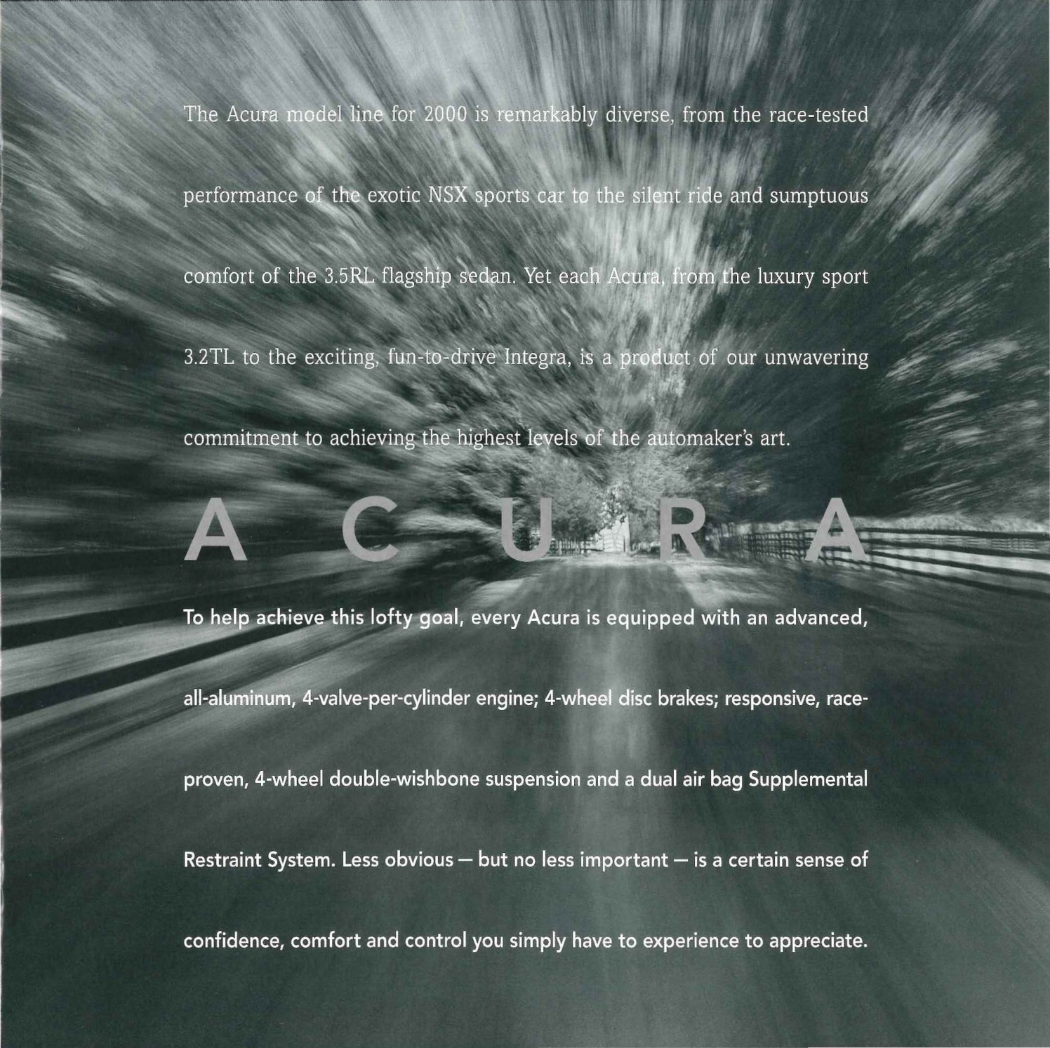 2000 Acura Brochure Page 9